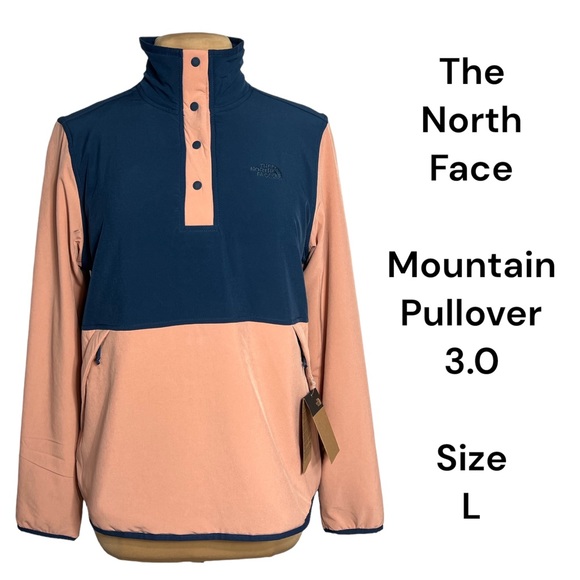 The North Face Tops - The North Face Women's Mountain Sweatshirt Pullover 3.0 Blue Wing Teal Pink Clay